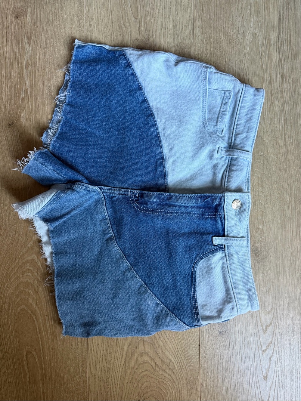 Hollister Color Block Denim Shorts